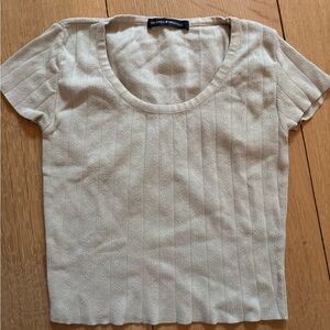Brandy Melville Sage Green Short Sleeve Top